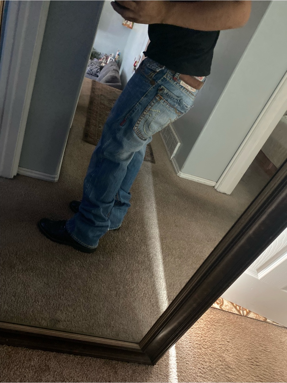 True Religion Men’s Light Blue Relaxed Fit Jeans